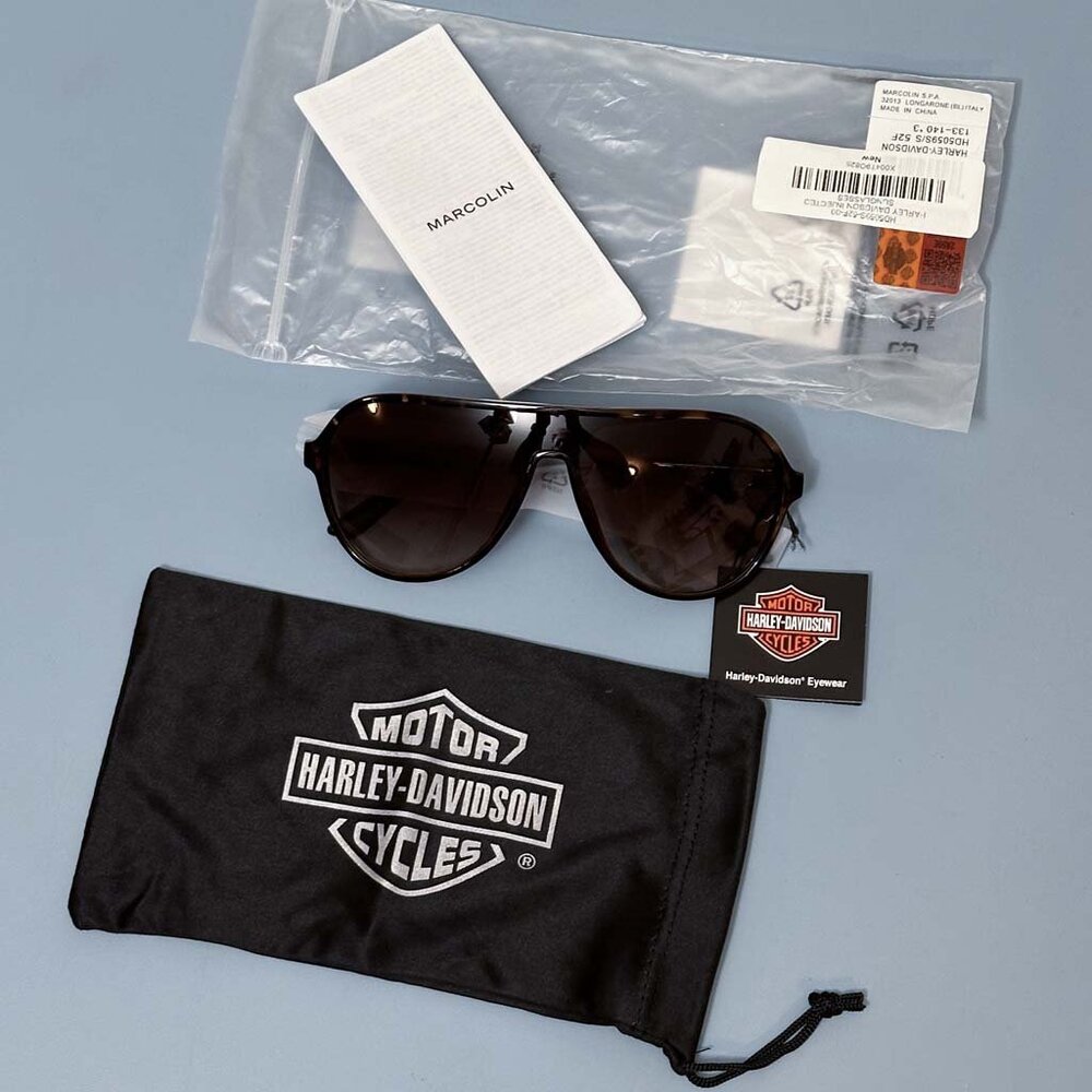 Harley Davidson Sunglasses w/ Storage Pouch, NWT - Picture 4 of 5